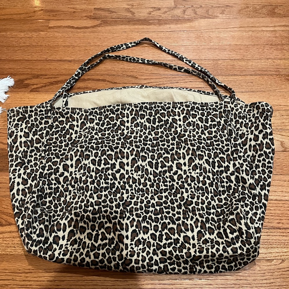 Animal print tote